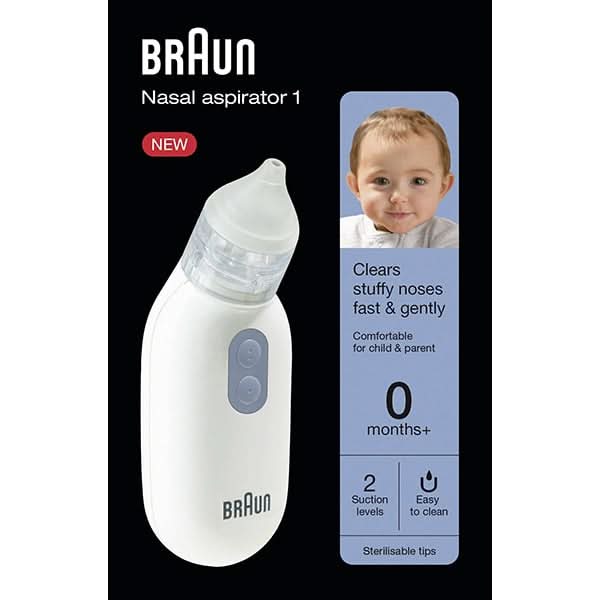 Aspirator nazal BRAUN TOW011956, alb-albastru WALTI