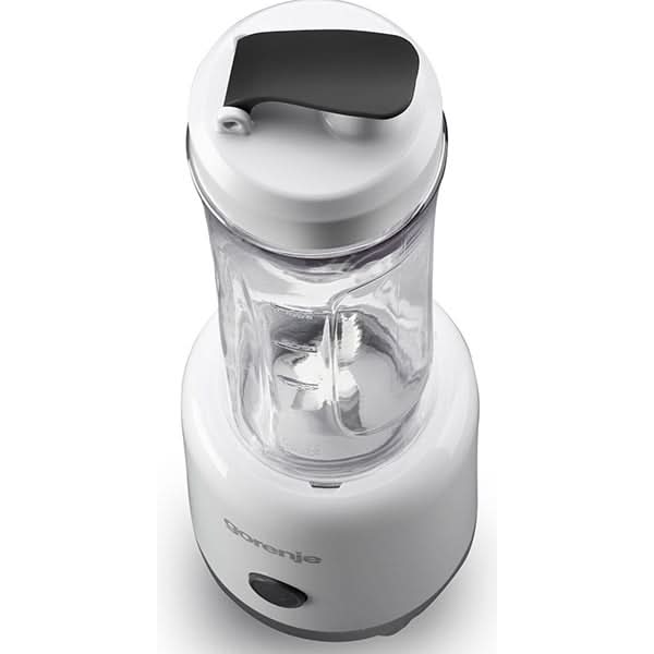 Mini blender GORENJE BSM600LBW, 0.6l, 300W, 1 treapta viteza, alb-negru WALTI