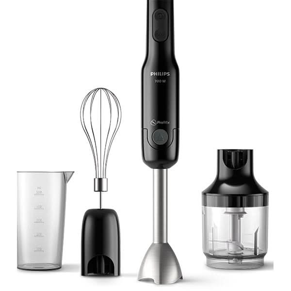Mixer vertical PHILIPS Daily Collection HR2543/90, 0.8l, 700W, 2 trepte viteza, negru-argintiu WALTI