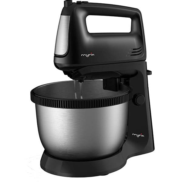 Mixer cu bol MYRIA MY4024BK, 3.4l, 300W, 5 trepte viteza, argintiu-negru WALTI