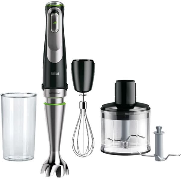 Mixer vertical BRAUN MQ9135XI, 0.6l, 1200W, viteza variabila, argintiu-negru WALTI