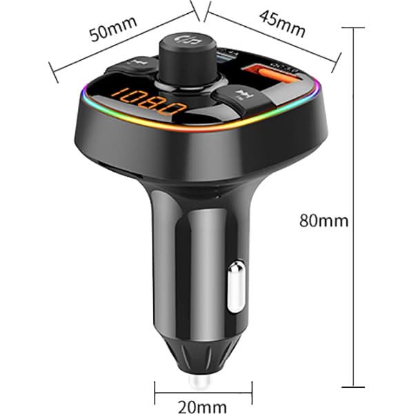 Modulator FM E-BODA BT 100, Bluetooth, USB, negru WALTI