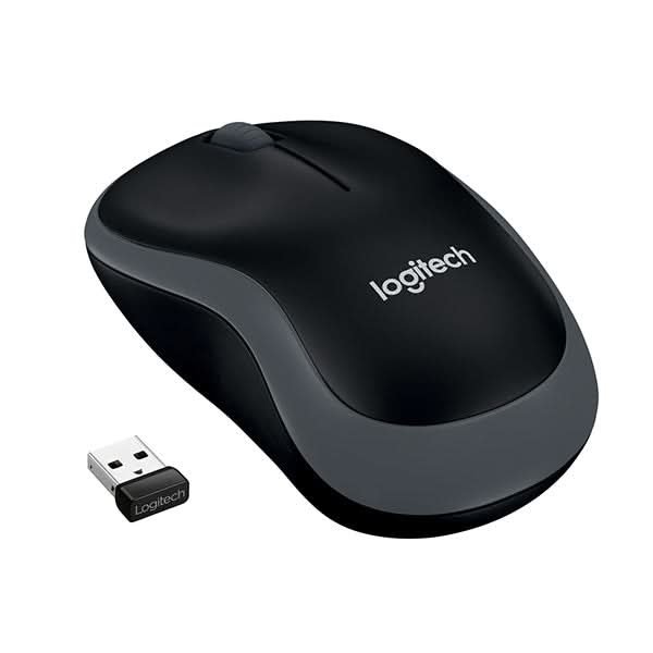 Mouse Wireless LOGITECH M185, 1000 dpi, gri WALTI