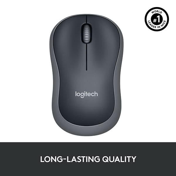 Mouse Wireless LOGITECH M185, 1000 dpi, gri WALTI