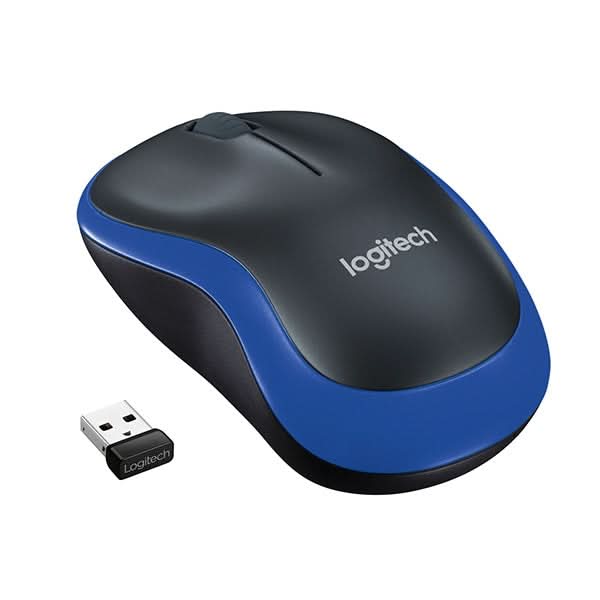 Mouse Wireless LOGITECH M185, 1000 dpi, albastru WALTI
