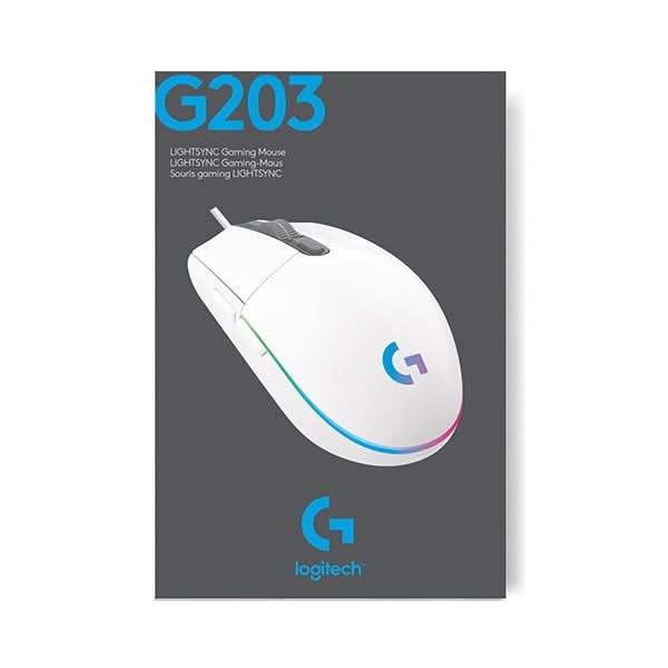 Mouse Gaming LOGITECH G102 LIGHTSYNC, 8000 dpi, alb WALTI