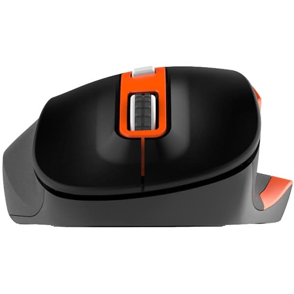Mouse Wireless MYRIA MY8525, 1600 dpi, negru-portocaliu - WALTI WALTI