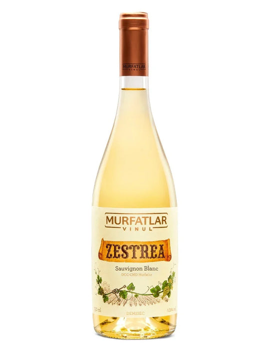 MURFATLAR ZESTREA Sauvignon Blanc Vin Alb Demisec SGR 0,75 L - WALTI WALTI