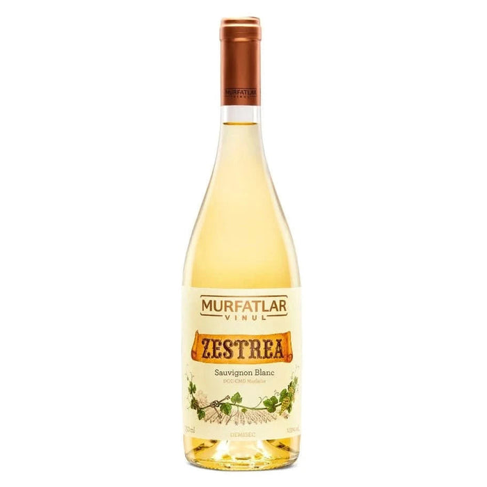 MURFATLAR ZESTREA Sauvignon Blanc Vin Alb Demisec SGR 0,75 L - WALTI WALTI
