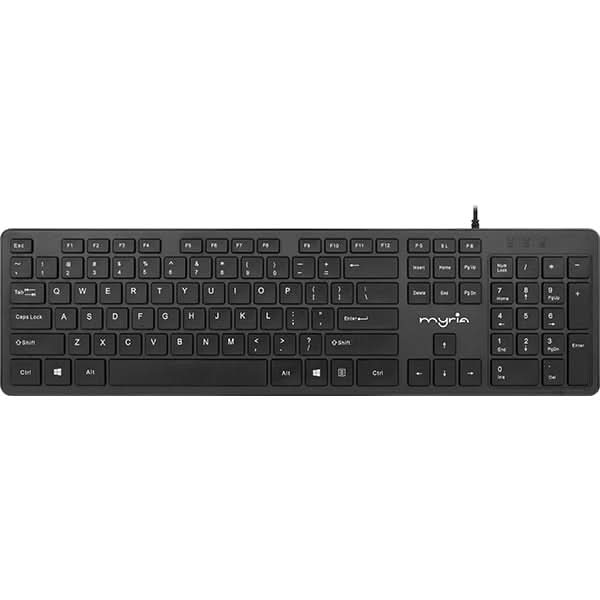 Tastatura cu fir MYRIA MY8532, USB, negru WALTI
