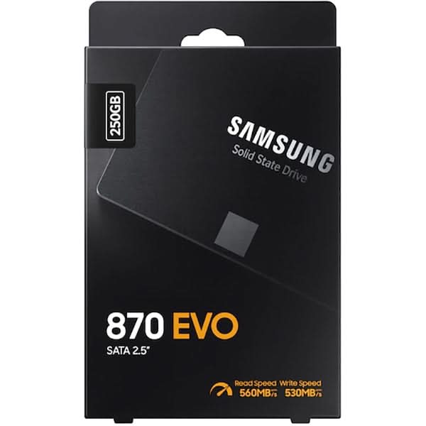 Solid-State Drive (SSD) SAMSUNG 870 EVO, 250GB, SATA3, 2.5", MZ-77E250B/EU WALTI