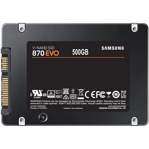 Solid-State Drive (SSD) SAMSUNG 870 EVO, 500GB, SATA3, 2.5", MZ-77E500B/EU WALTI