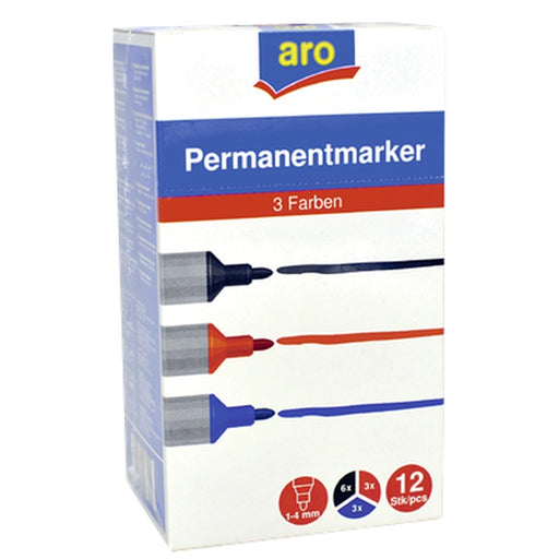 Marker Permanent Diverse Culori 12 bucati - WALTI WALTI
