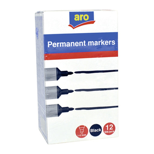 Marker Permanent Negru 12 bucati - WALTI WALTI
