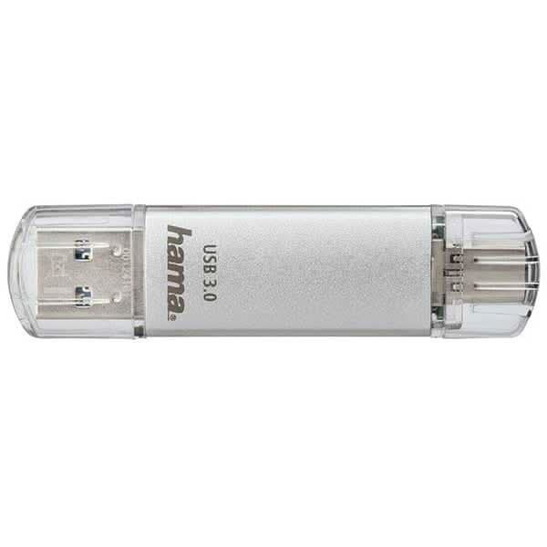Memorie USB HAMA C-Laeta 181073, USB 3.0-Type C, 128GB, 40MBs, argintiu WALTI