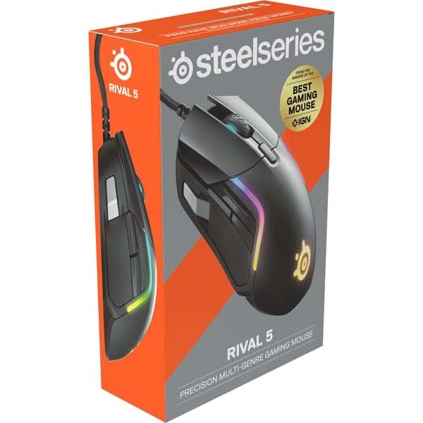 Mouse Gaming STEELSERIES Rival 5 18000 dpi, negru WALTI