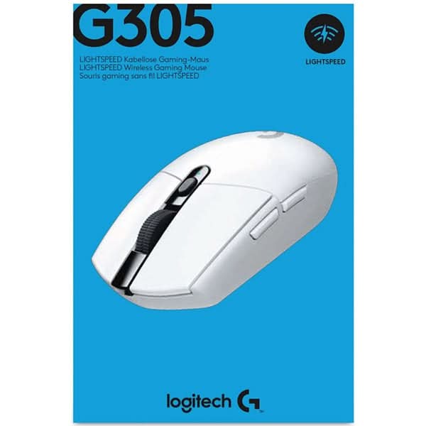 Mouse Gaming Wireless LOGITECH G305 Lightspeed, 12000 dpi, alb WALTI