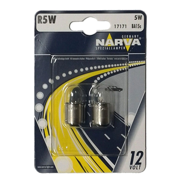 NARVA Set 2 Becuri Auxiliare R5W 12 V - WALTI WALTI
