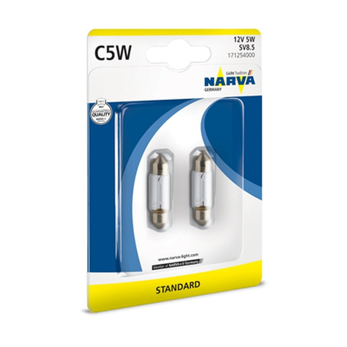 NARVA Set 2 Becuri Plafon C5W 12 V - WALTI WALTI