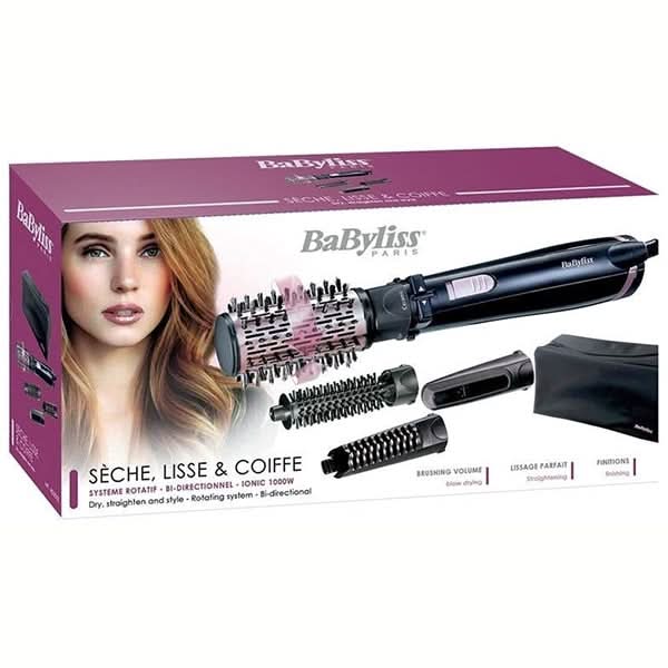 Perie rotativa BABYLISS Beliss AS200E, 1000W, 2 viteze, Invelis Ceramic, negru WALTI