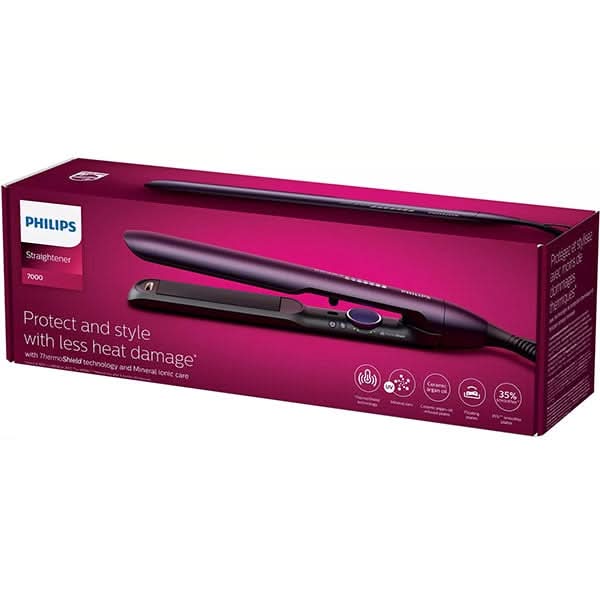 Placa de indreptat parul PHILIPS Series 7000 BHS752/00, 230 grade, mov WALTI