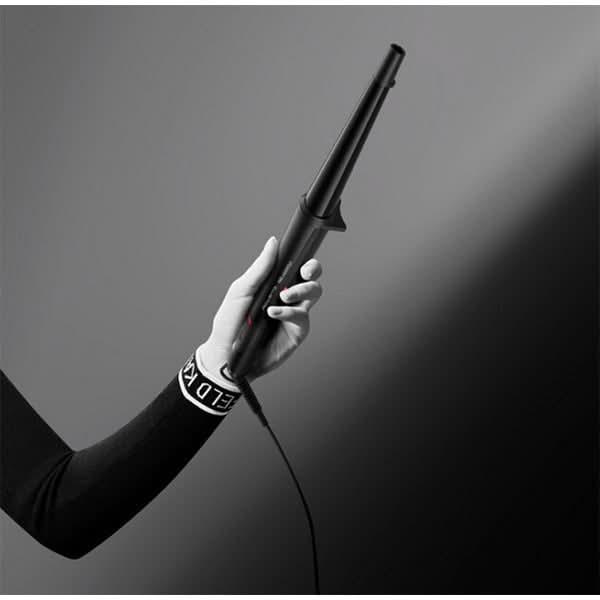 Ondulator ROWENTA X Karl Lagerfeld CF324LF0, 200 grade, invelis Keratin&Glow, negru WALTI