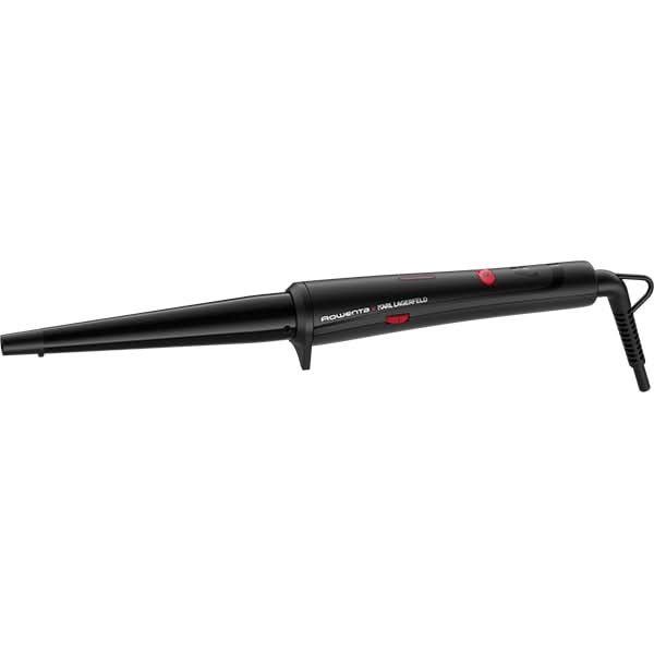 Ondulator ROWENTA X Karl Lagerfeld CF324LF0, 200 grade, invelis Keratin&Glow, negru WALTI