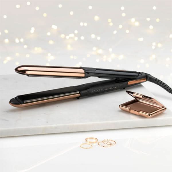 Placa de indreptat parul BABYLISS Straight&Curl brilliance ST482E, 235 grade, negru WALTI