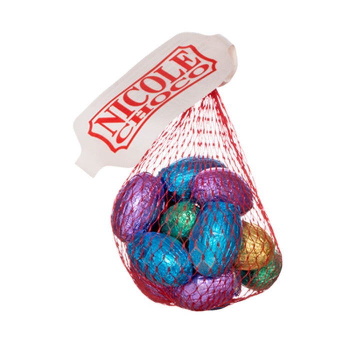 NICOLE CHOCO Oua de Ciocolata in Plasa 120 g - WALTI WALTI