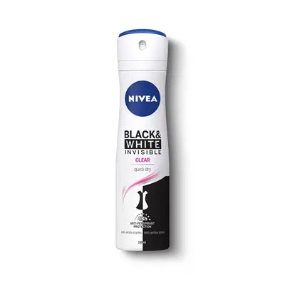 NIVEA Deodorant Spray Women Black & White Invisible Clear 150 ml - WALTI WALTI