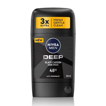 NIVEA Deodorant Stick Masculin Carbune 50 ml - WALTI WALTI