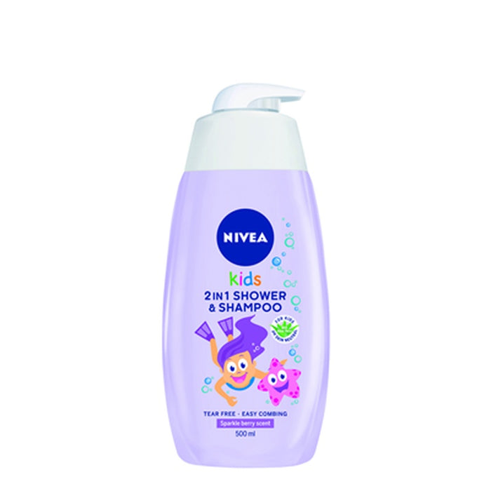 NIVEA Baby 2In1 Gel De Dus si Sampon cu Parfum de Fructe De Padure 500 ml - WALTI WALTI