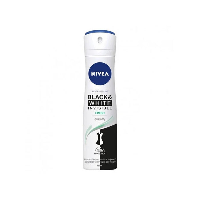 NIVEA Deodorant Spray Women Black & White Invisible Fresh 150 ml WALTI