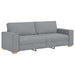 Set canapea, 3 piese, perne gri deschis, textil - WALTI WALTI
