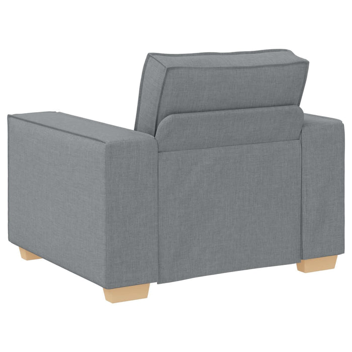 Set canapea, 3 piese, perne gri deschis, textil - WALTI WALTI