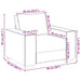 Set canapea, 3 piese, perne gri deschis, textil - WALTI WALTI