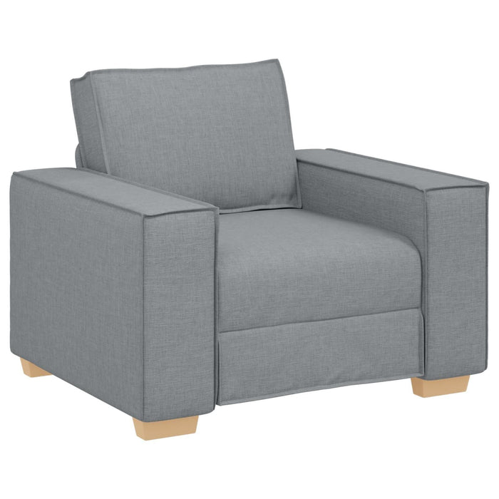 Set canapea, 3 piese, perne gri deschis, textil - WALTI WALTI