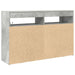 Comodă Gri beton Lemn stratificat 116 x 30 x 75 cm Rectangulară - WALTI WALTI