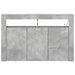 Comodă Gri beton Lemn stratificat 116 x 30 x 75 cm Rectangulară - WALTI WALTI
