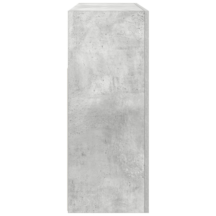 Comodă Gri beton Lemn stratificat 116 x 30 x 75 cm Rectangulară - WALTI WALTI