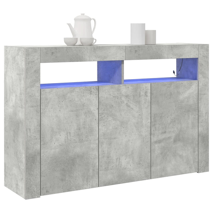 Comodă Gri beton Lemn stratificat 116 x 30 x 75 cm Rectangulară - WALTI WALTI