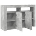 Comodă Gri beton Lemn stratificat 116 x 30 x 75 cm Rectangulară - WALTI WALTI