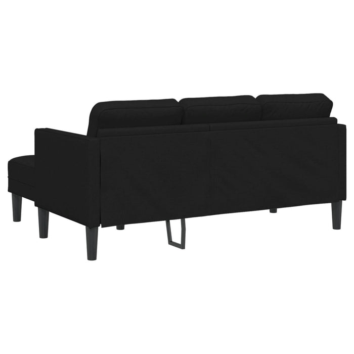 Set canapea de 2 piese cu perne din material negru - WALTI WALTI
