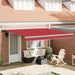 Marchiză retractabilă automată roșie 400x300 cm, Material de înlocuire pentru marchiză vidaXL pentru cadru de 4x3 m roșie - WALTI WALTI