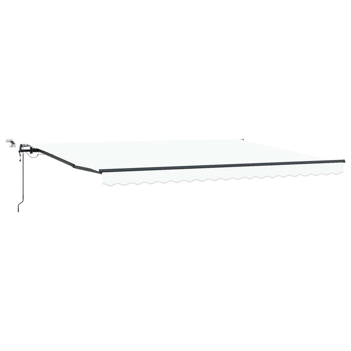 Marchiza automată retractabilă vidaXL cu LED Alb 450x300 cm, Material de înlocuire pentru marchiză vidaXL pentru cadru de 4.5x3 m Alb - WALTI WALTI