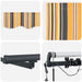 Marchiză Retractabilă Automată cu Dungi LED Multicolore 400x300 cm - WALTI WALTI