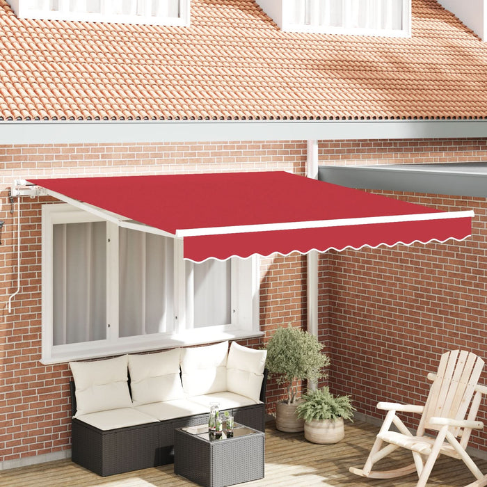 Marchiză retractabilă automată roșie 300x250 cm, vidaXL Material de înlocuire pentru marchiză de 3x2.5 m roșie - WALTI WALTI