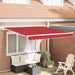 Marchiză retractabilă automată roșie 300x250 cm, vidaXL Material de înlocuire pentru marchiză de 3x2.5 m roșie - WALTI WALTI