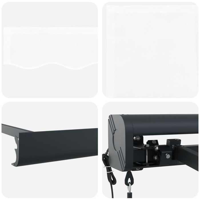 Marchiză Retractabilă Automată Albă 350x250 cm, vidaXL Material de înlocuire pentru marchiză pentru cadru de 3.5x2.5 m Alb - WALTI WALTI