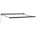 Marchiză retractabilă automată neagră 350x250 cm, vidaXL Material de înlocuire pentru marchiză 3,5x2,5 m Cadru Negru - WALTI WALTI